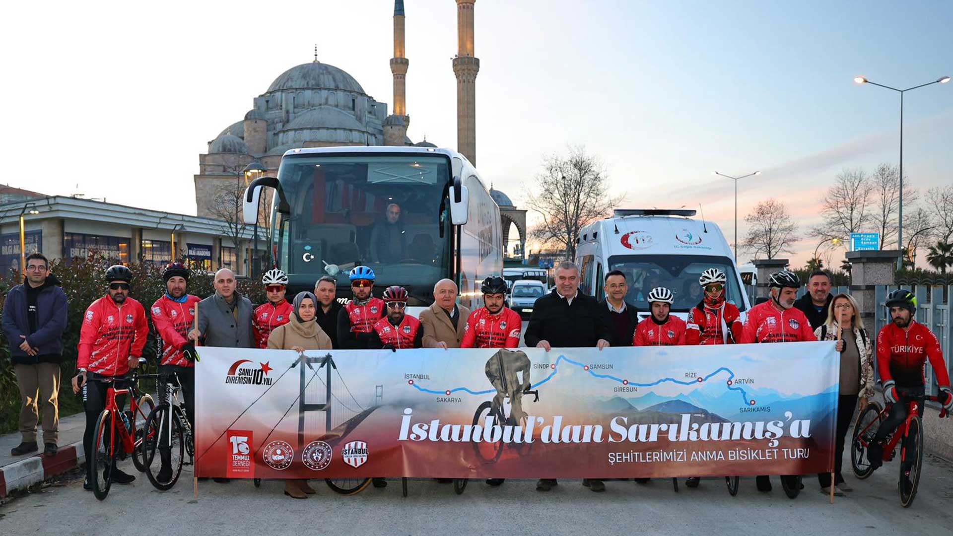 İstanbul'dan Sarıkamış'a bisiklet turu Samsun-Giresun etabı